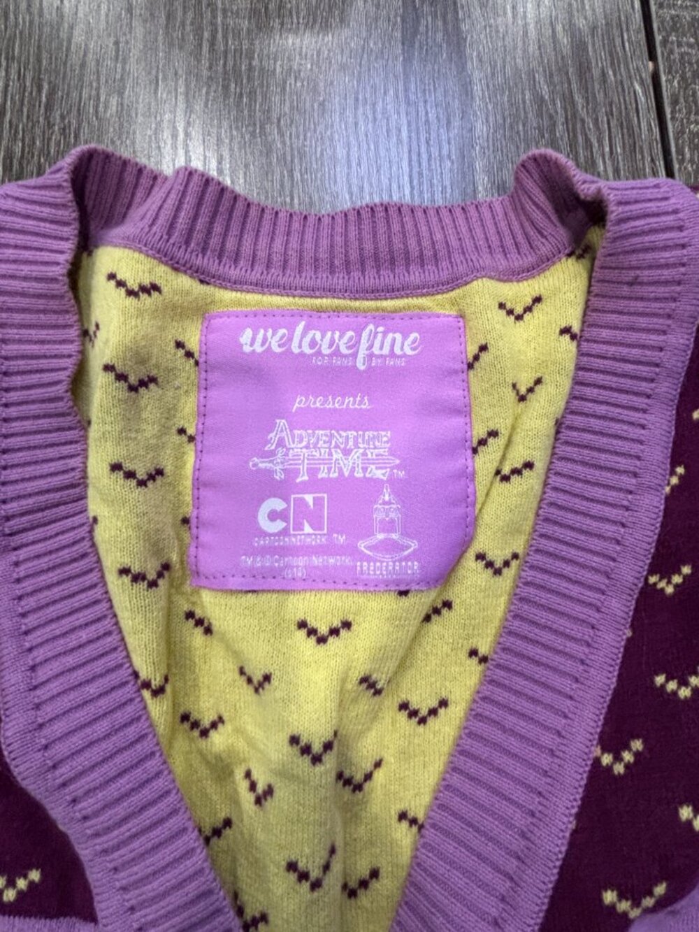 We Love Fine Adventure Time Lumpy Space Princess Cardigan XL - Picture 5 of 5